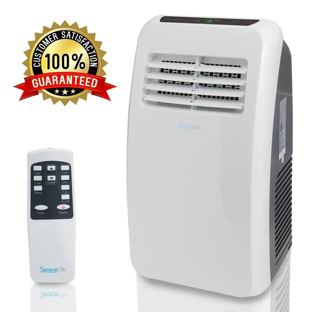

SLPAC8 - Portable Air Conditioner - Compact Home AC Cooling Unit With Built-in Dehumidifier & Fan Modes 000 BTU) Conditioning