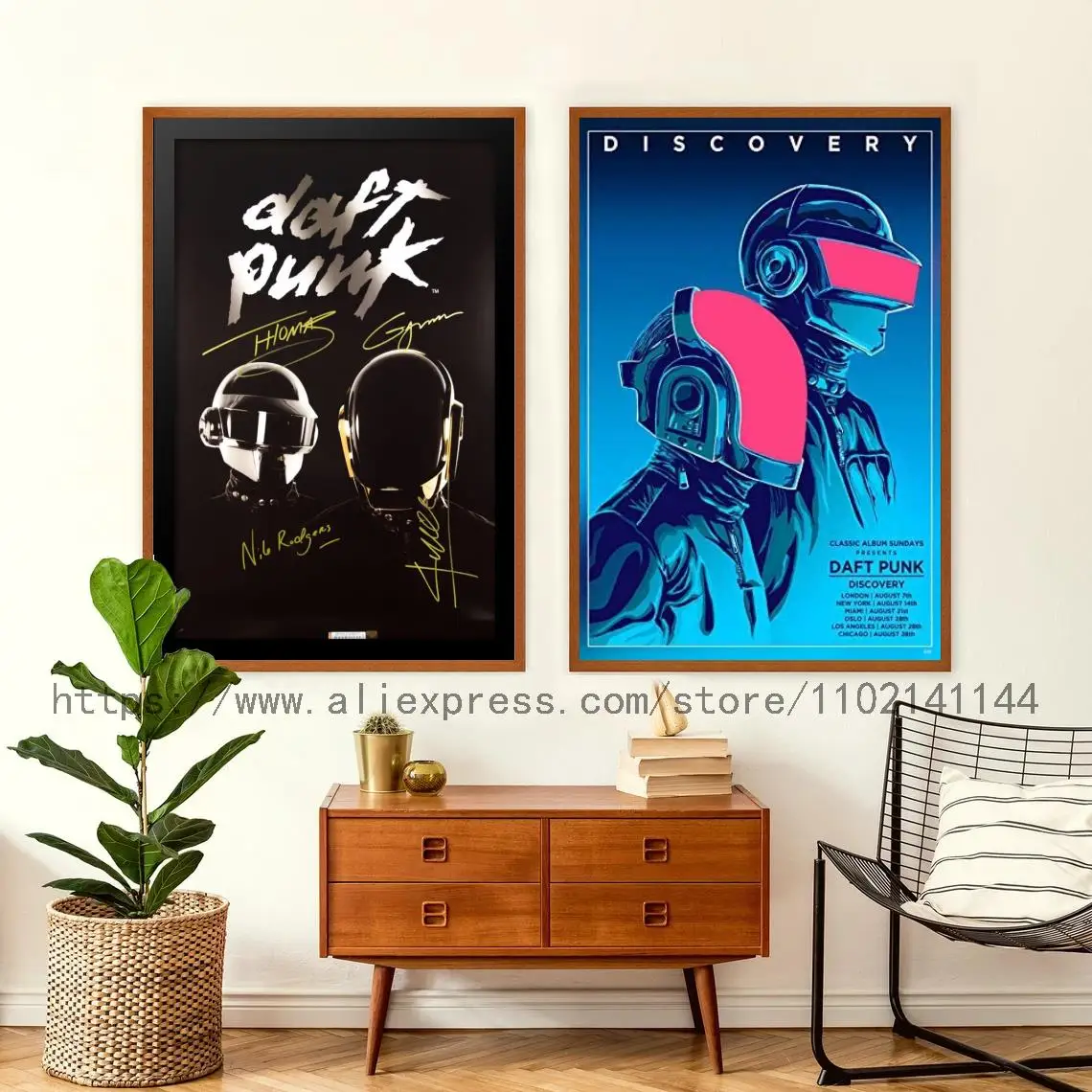 

daft punk Singer Decoration Art Poster Wall Art Personalized Gift Modern Family bedroom Decor Canvas Posters