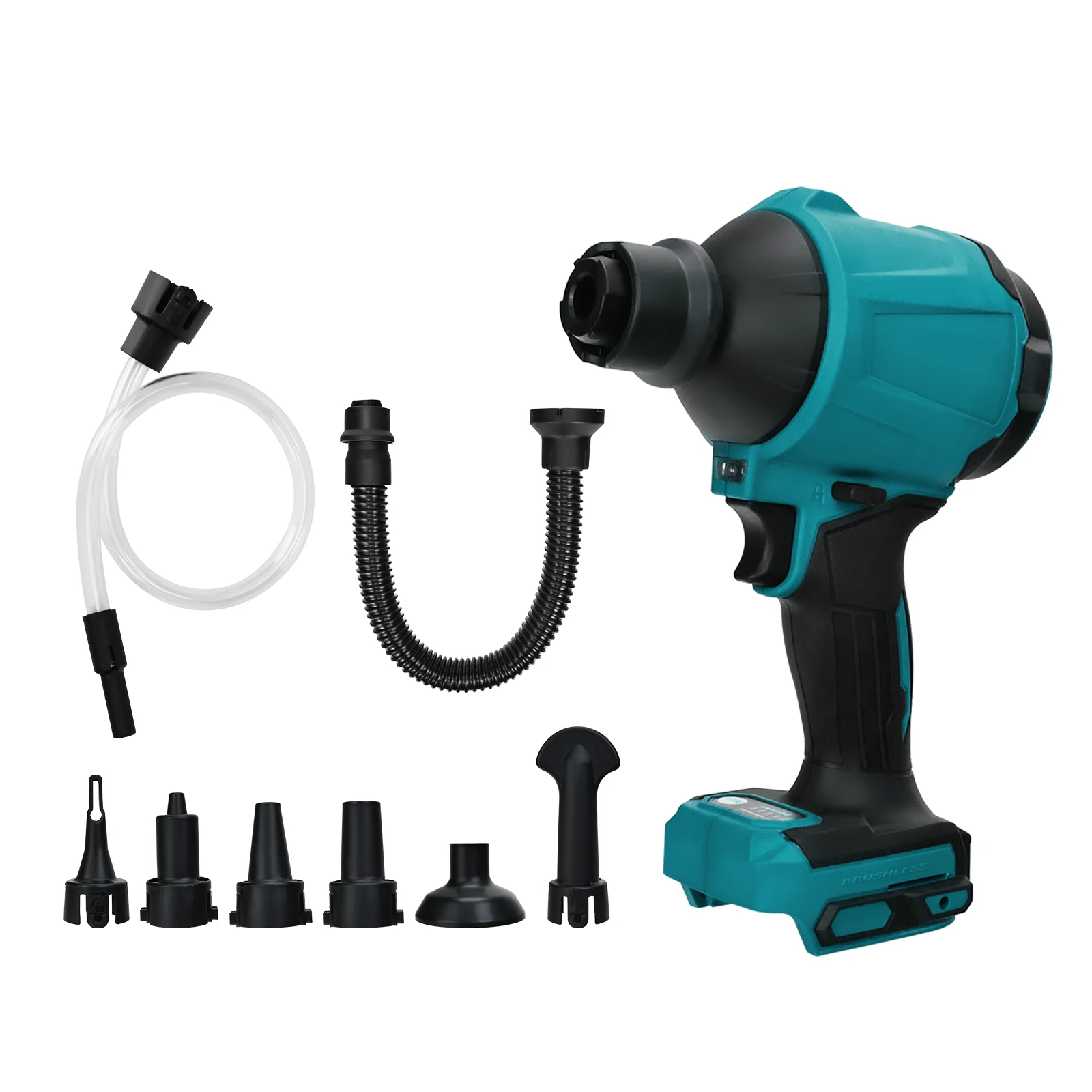 

Brushless Air Dust Machine Electric Blower Dust Blower Inflator Vacuum Cordless Cleanner For Makita 18V Lithium Battery