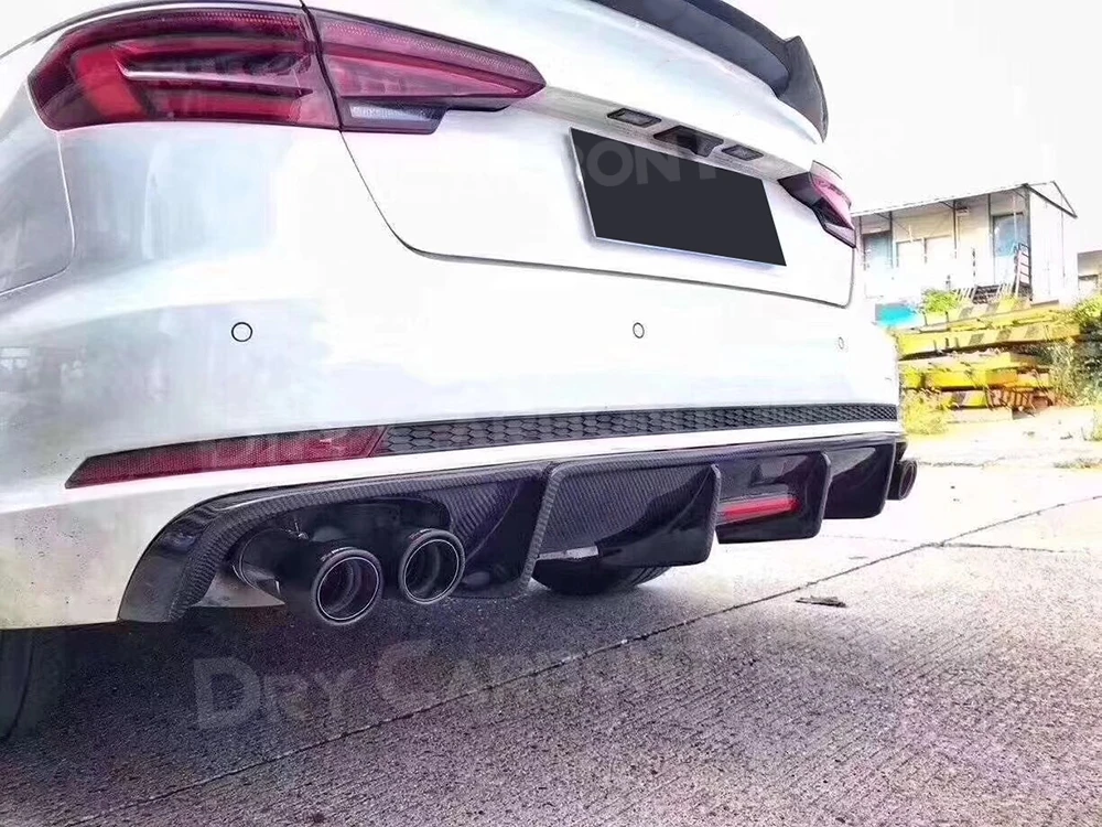 Передний задний бампер из углеродного волокна диффузор спойлер противотуманная