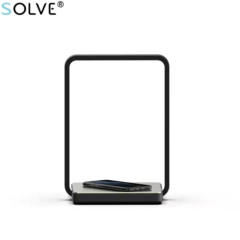 wireless charger table lamp nordic foldable bedroom bedside lamp usb touch switch 3 level dimming mobile phone wireless charging free global shipping