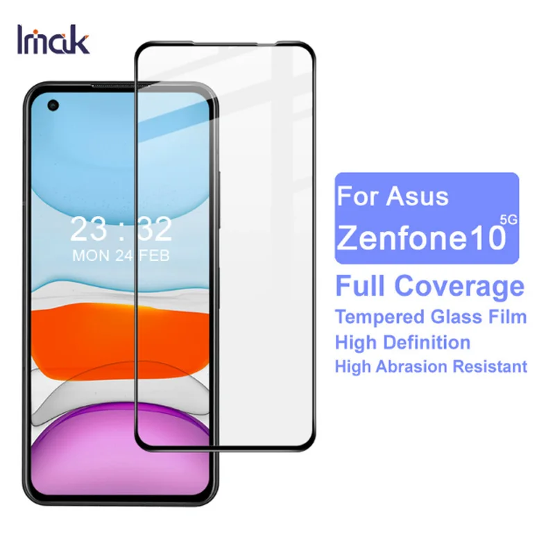

IMAK полное покрытие Закаленное стекло пленка для Asus Zenfone 10 5G Защита экрана для Asus Zenfone 10 5G закаленное стекло Zenfone10