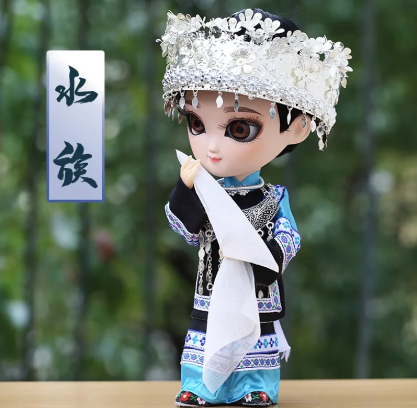 

Mini Pure Handmade Ethnic Minority Aquarium Finished Gift Boxes Collectibles Dolls Handmade Girls Small Toys Decorative Dolls