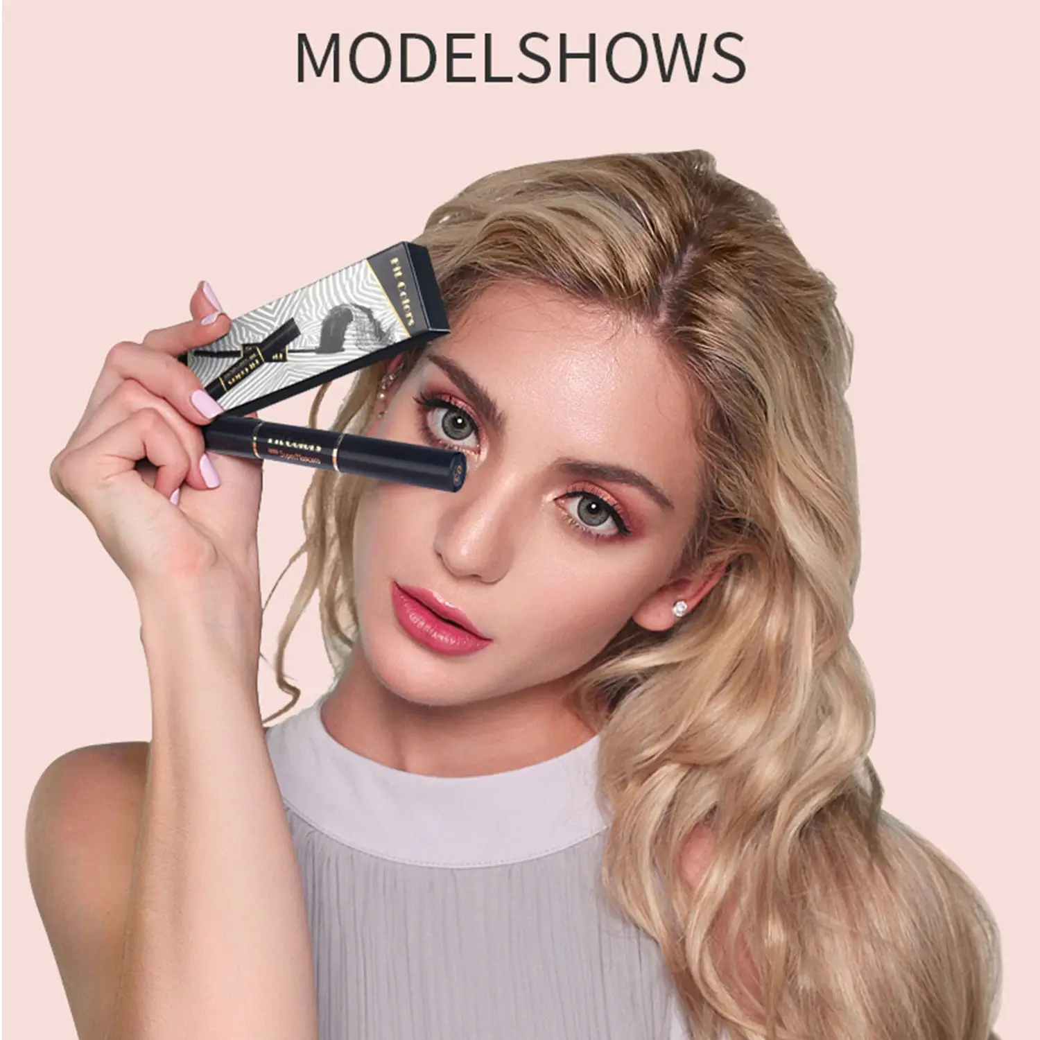 Цветная водостойкая быстросохнущая тушь для глаз 1 шт. с двойной головкой ручка