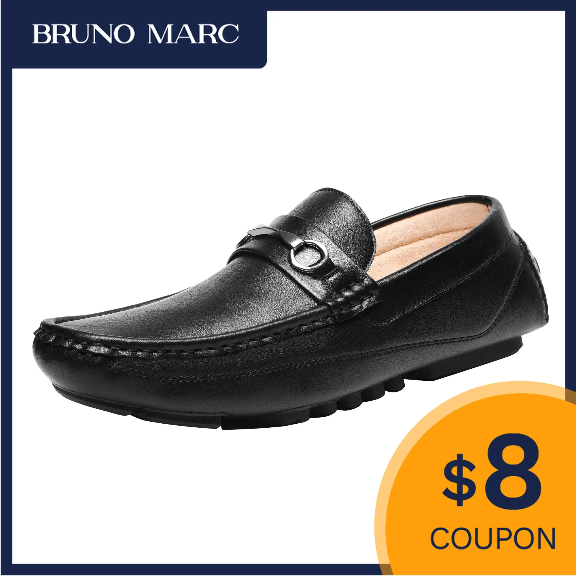 

Bruno Marc Men's Loafers Driving Moccasins Penny Slip on Loafer Shoes Men Leather Casual Shoes Outdoor Lazy Winter Sneakers Men