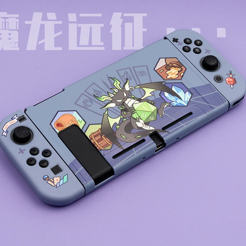 

Soft TPU Dockable Case for Nintendo Switch Accessories Cool Dragon Protective Shell For NS Switch Joy-Con Joystick Cover Case