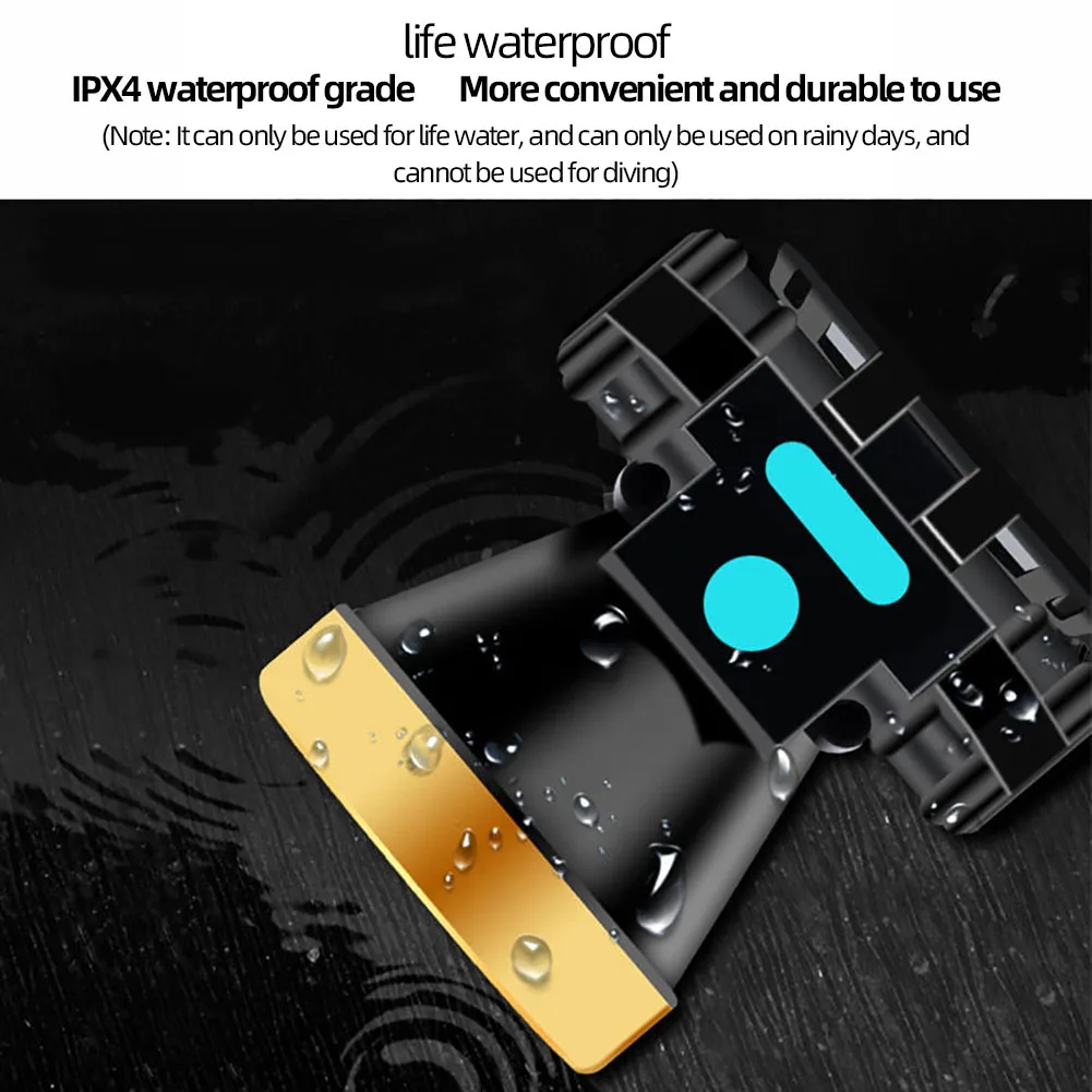 Портативный светодиодный налобный фонарь перезаряжаемый водонепроницаемый