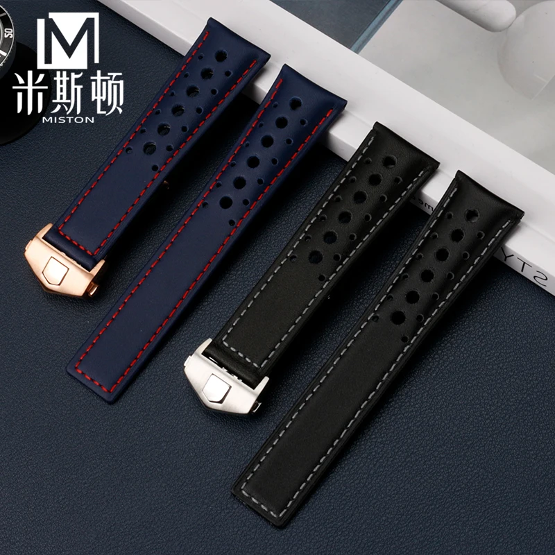 

Ремешок кожаный для часов, 22 мм, черный