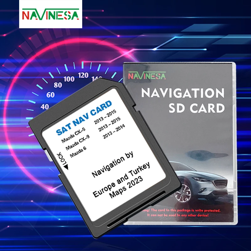 

SD CARD Suitable For Mazda 6 2014 Sat Nav Cover Europe Spain Germany Netherland Poland England Navigation Card