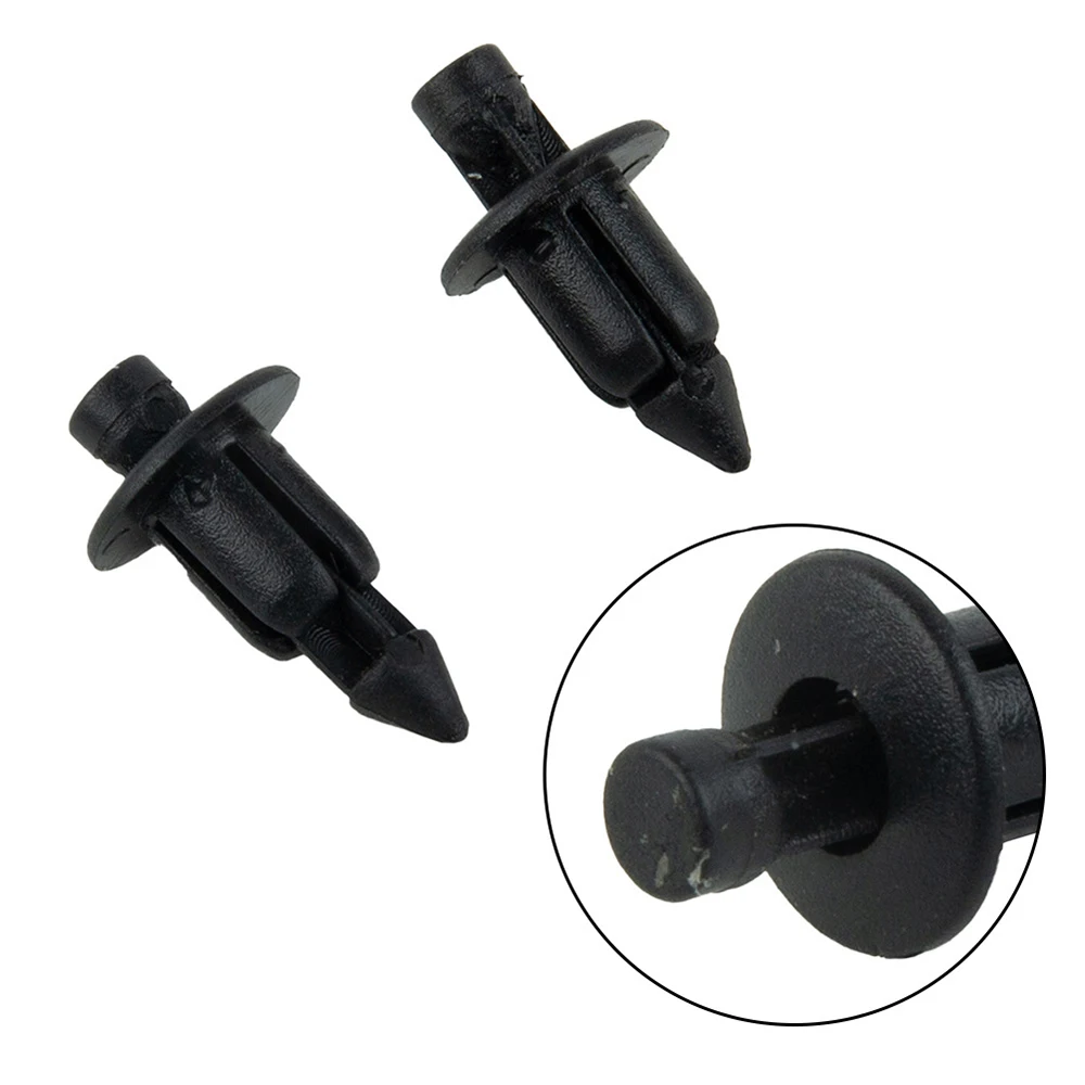 

10-100 шт., 6 мм, черные заклепки, обтекатель, отделка кузова, крепежная панель, винтовые зажимы для Honda Suzuki Kawasaki, аксессуары для мотоциклов, запчасти