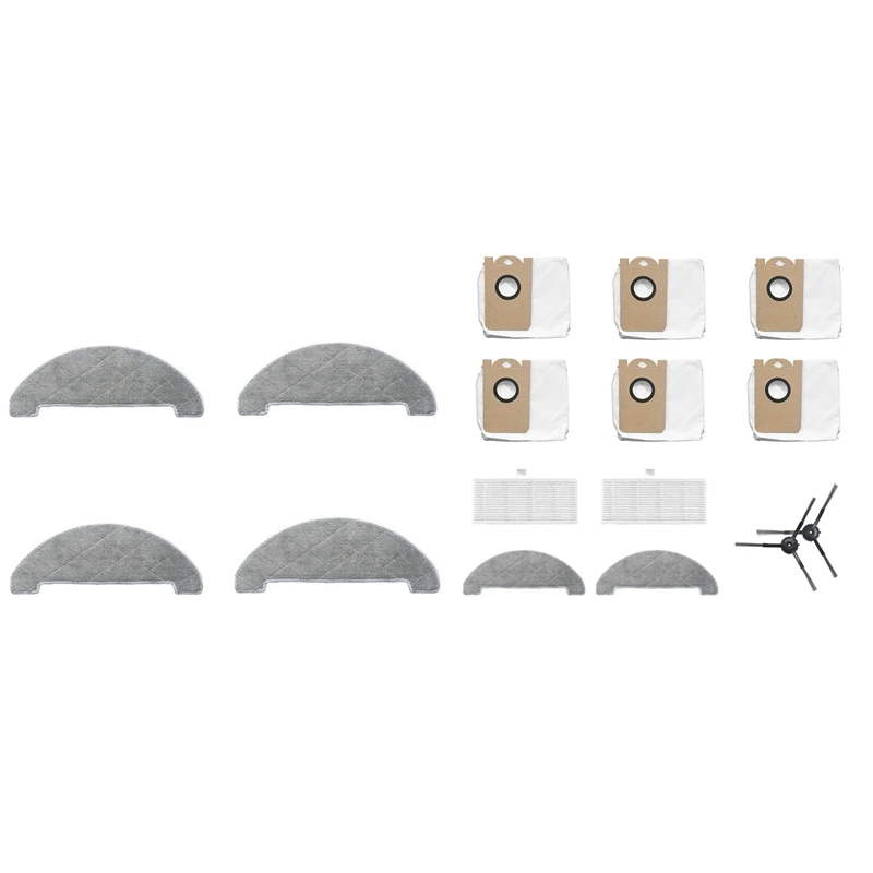 

4 шт. Сменные швабры с пылесборниками, швабры, боковые щетки, запчасти для НЕРА-фильтра, для робота XIAOMI VIOMI S9