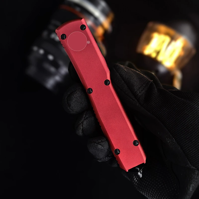 Фото Складной инструмент MICRO85 EDC из стали D2 с рукояткой из алюминиевого сплава, технологичный нож для путешествий и походов, многофункциональный инструмент, подарок для мужчин. №1
