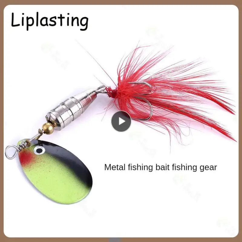 

1 Fishing Bait Bait Fishing Gear Bait Form Fake Bait/bionic Bait Sharp Three Hooks Bait Color Feathers Fake Bait Bionic Bait