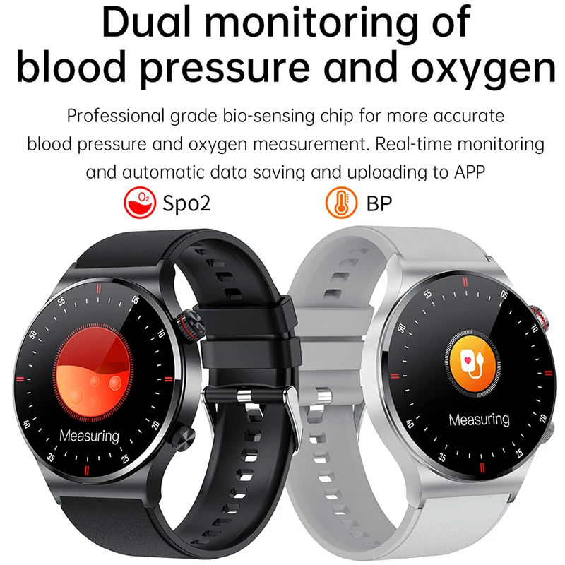 

QW33 ECG+PPG Bluetooth Call Smart Watch 2022 New Men 1.28"IPS Screen Waterproof Sport Watch Health Tracker Men Smartwatch