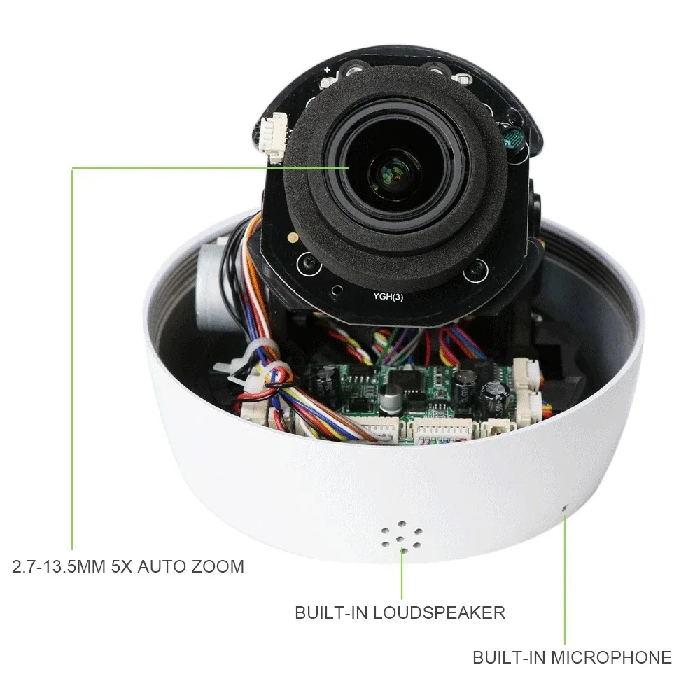 Фото HJT 5MP WIFI IP PTZ Dome камера 5x Автоматический оптический зум 2,7-13,5 мм IP Камера ИК ночного видения Гуманоид Отслеживание TF-карта №5