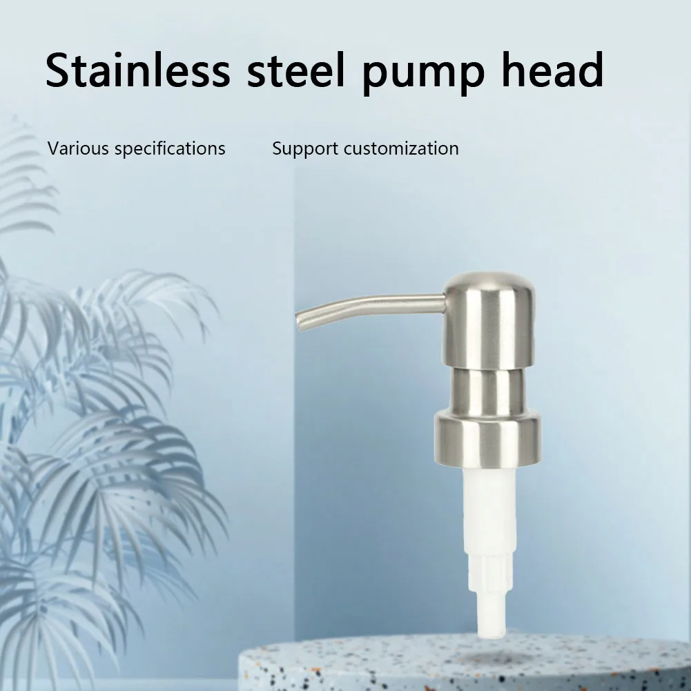 

Thread Bath Bottle Press Nozzle Liquid Soap Lotion Dispenser Pumps Head Push Type Lotion Pump Head