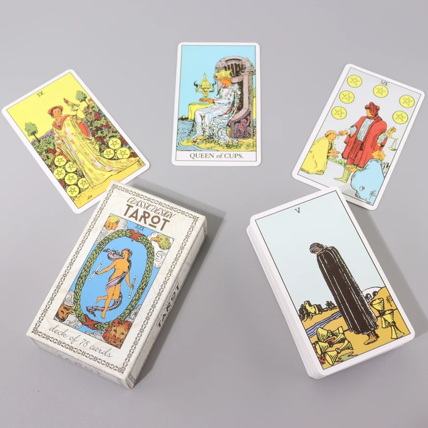 

78 Pcs Classic Design Tarot Original Tarot Cards Deck Board Game Card Game Cards Party Table Game Gift Fortune-Telling Oracle