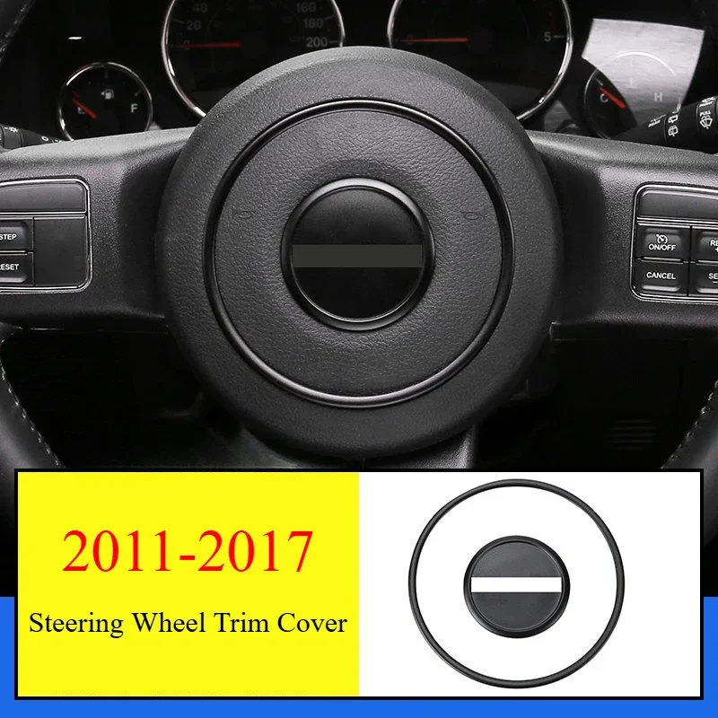 Фото Для Jeep Compass/Patriot 2011-2016: Накладка на руль - клей 3M, без инструментов, в стиле OEM ​ №4