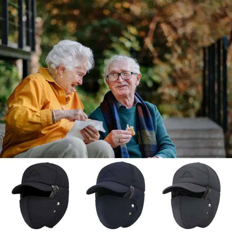 Зимняя русская шапка Теплая зимняя охотничья с ушками солдатская Термальная