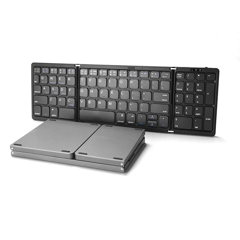 

Портативная мини-клавиатура складная с Bluetooth, Беспроводная складная клавиатура для iOS, Android, Windows, ipad, планшетов с цифровой клавиатурой