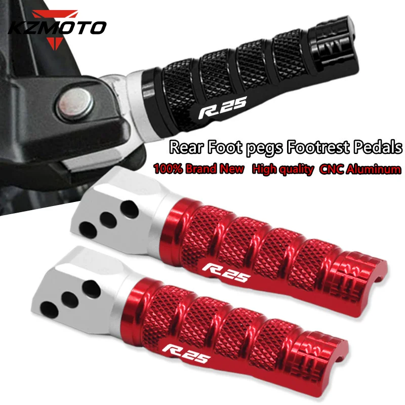 

For YAMAHA YZF-R25 YZFR25 YZF R25 2015-2020 2019 2018 2017 2016 Motorcycle CNC Aluminum Passenger Footrests Rear Foot Pegs Pedal