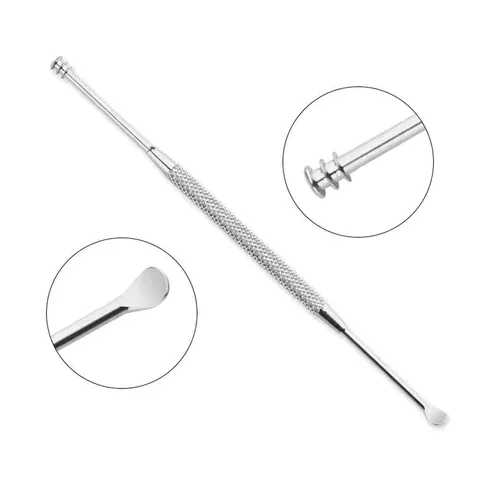 Спиральная ушная палочка из нержавеющей стали MOONBIFFY