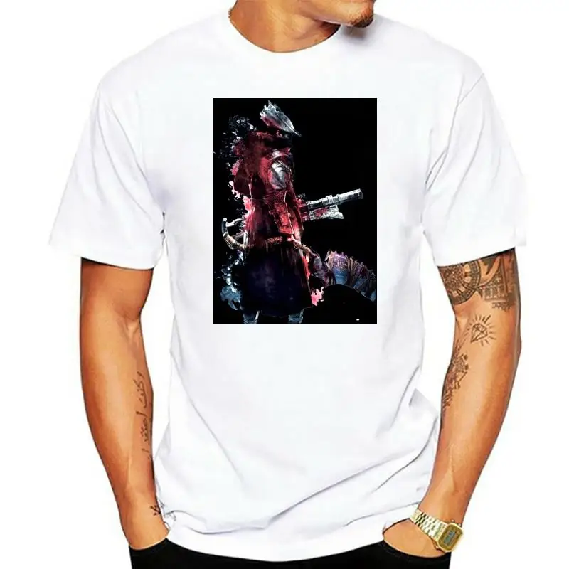 Крутой дизайн рубашек Bloodborne The Hunter Футболки мужские 3XL с короткими рукавами