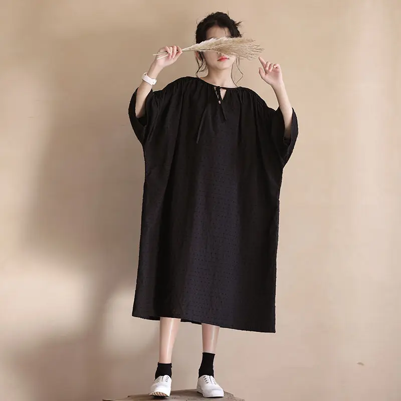 

Летнее повседневное свободное платье для ленивых, простое однотонное пляжное платье для девочек, тонкое детское платье-футболка с коротким рукавом