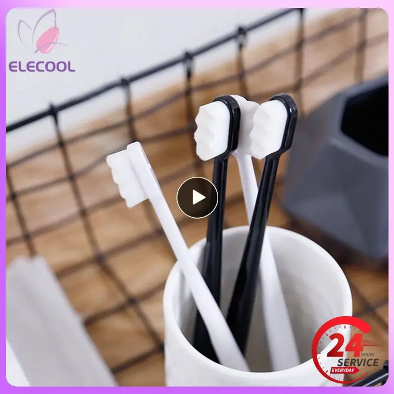 Зубная щетка из ультратонкой мягкой щетины с нанощетиной