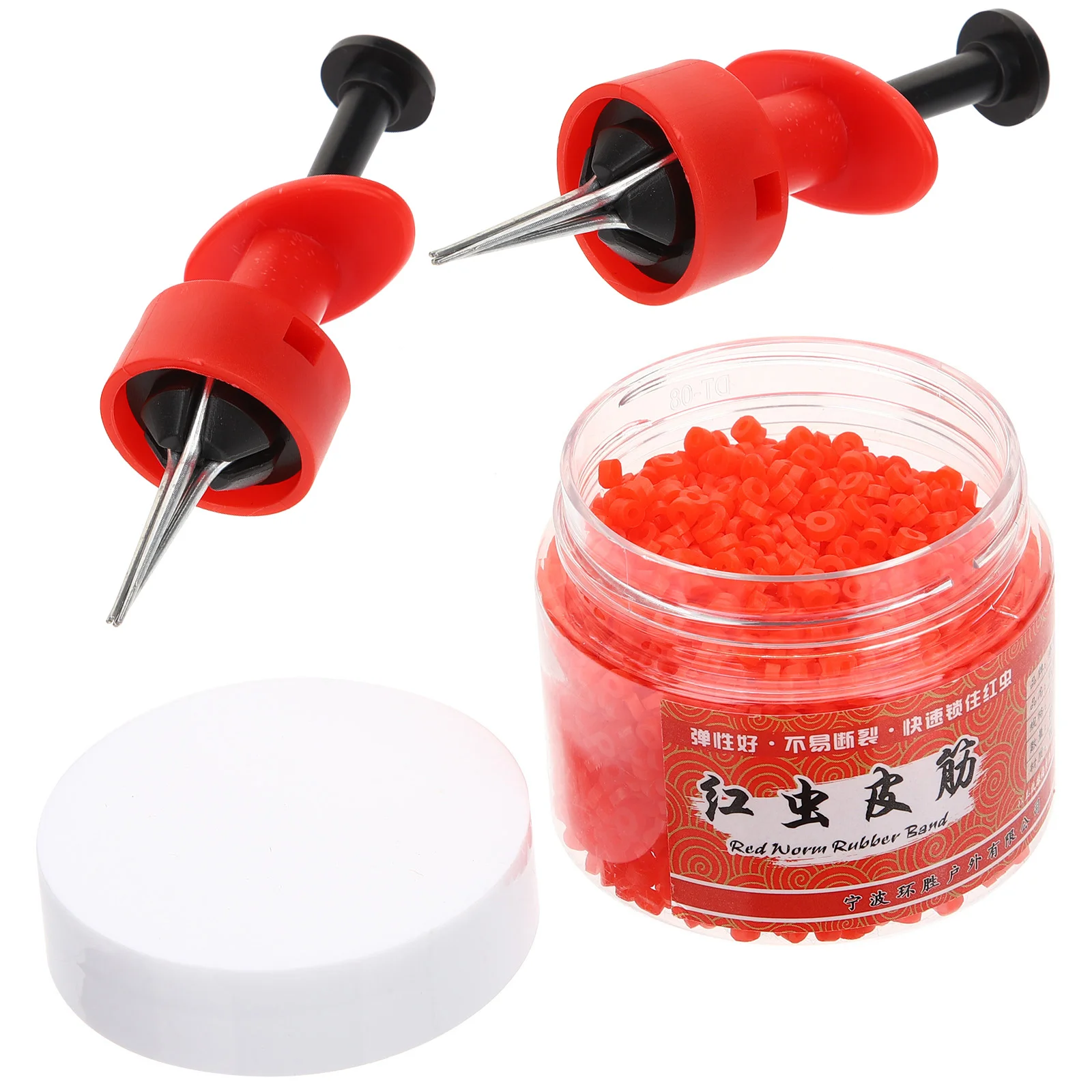 Bait Clip Portable Bloodworm Hangers Fishing Baits Supplies Coat Red Clips for Outdoor Lures