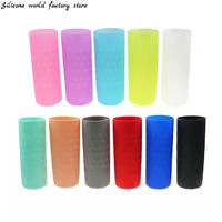 silicone world 6cm silicone cup sleeve straight milk bottle sleeve water bottle cover cup holder wear resistant cup bottom cover