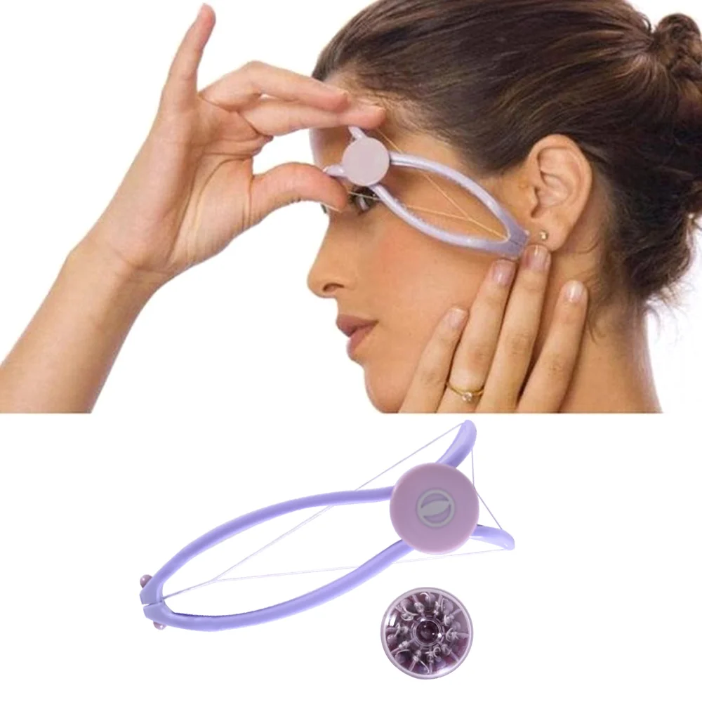 

Женский эпилятор, мини-средство для удаления волос на лице, пружинный депилятор для лица, щек, бровей, косметический инструмент