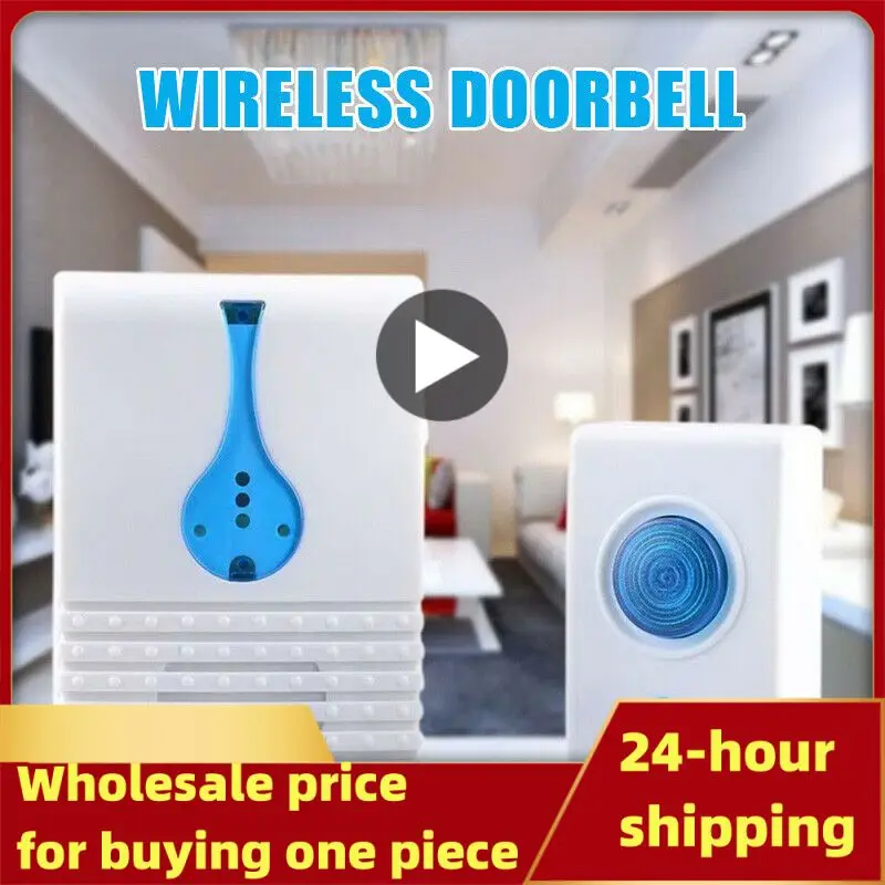 

Self-adhesive Wireless Remote Doorbell 32 Music+receiver Smart Doorbell New Home Welcome Doorbell For Home Door Bell Transmitter