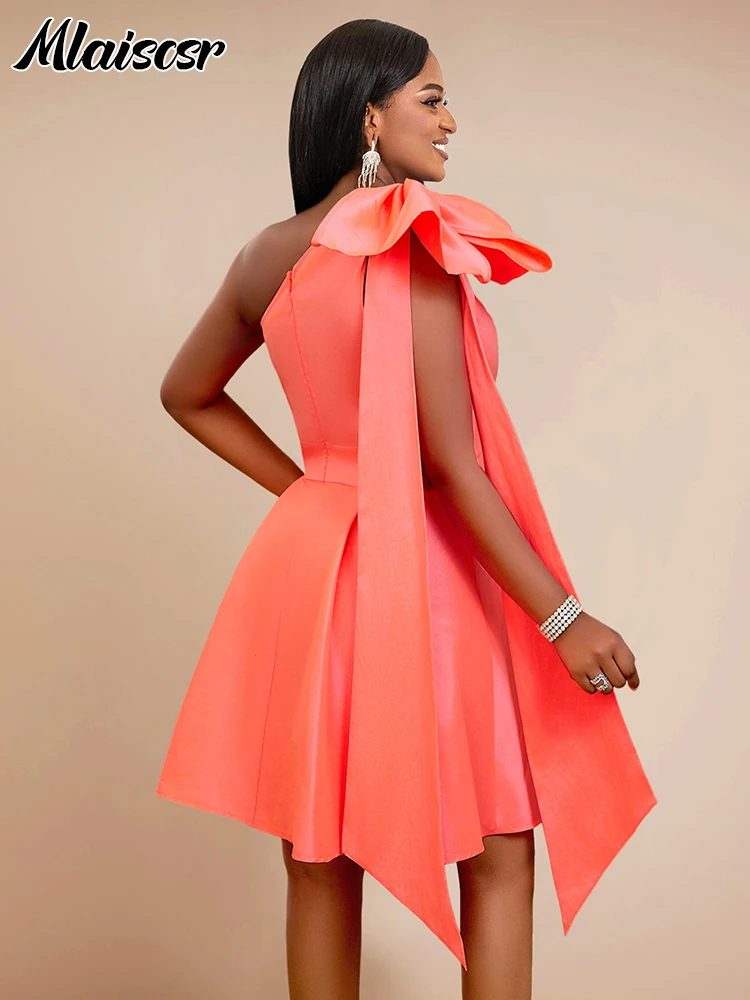 Mlaiscsr сексуальное наклонное короткое платье знаменитостей на одно плечо для