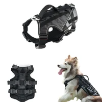 military big dog harness high quality k9 pet german shepherd malinois training vest tactical dog harness and leash set for dogs