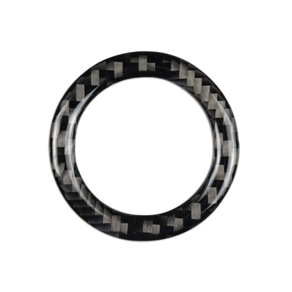 

Углеродное волокно для Mercedes Benz W203 W204 W212 A B C E Class GLA CLA GLC SLK Автомобильный переключатель зажигания, кольцо с отверстием для ключа, наклейки