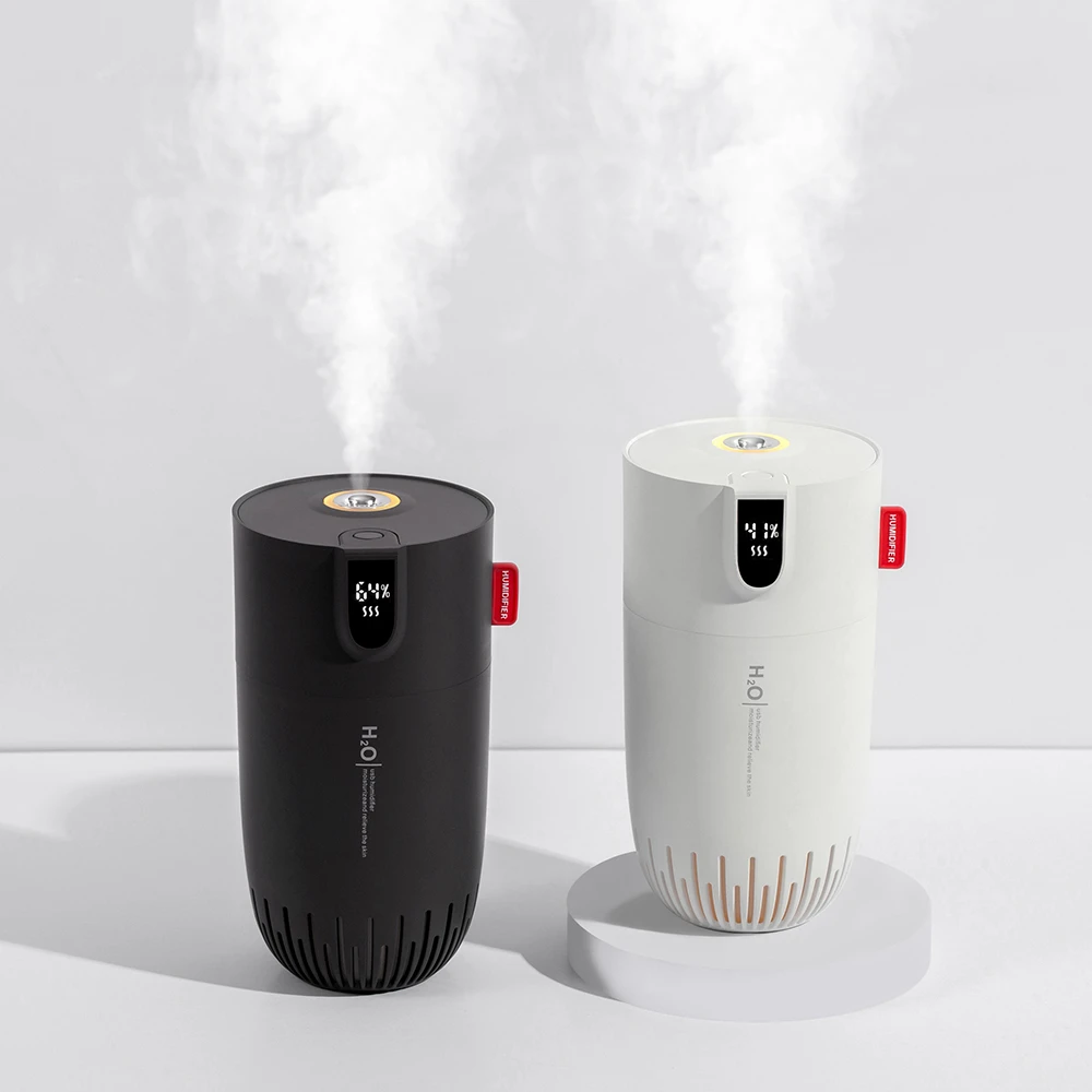 

500ml Wireless Air Humidifier USB Chargeable Ultrasonic Cool Mist Aromatherapy Diffuser Maker Fogger With LED Lamp for Home Car