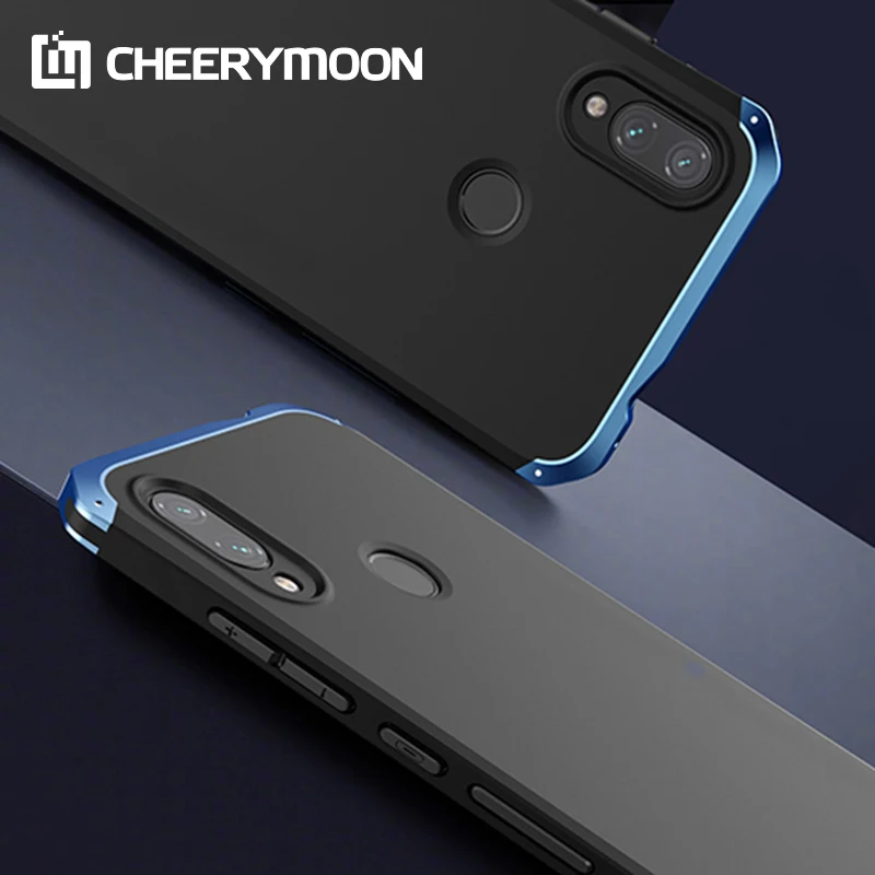 Hot! Anti-fall Metal Frame PC Back For Xiaomi Redmi Note 7/Pro Note7 Note7Pro Global Aluminum Alloy Bumper Case Cover