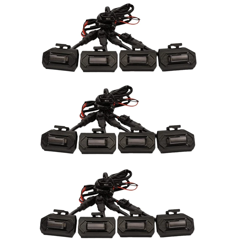 

12PCS LED Front Grill Lights For Toyota Tacoma Raptor TRD Off Road Sport 2020 2021 External Grill Lamp, White Light
