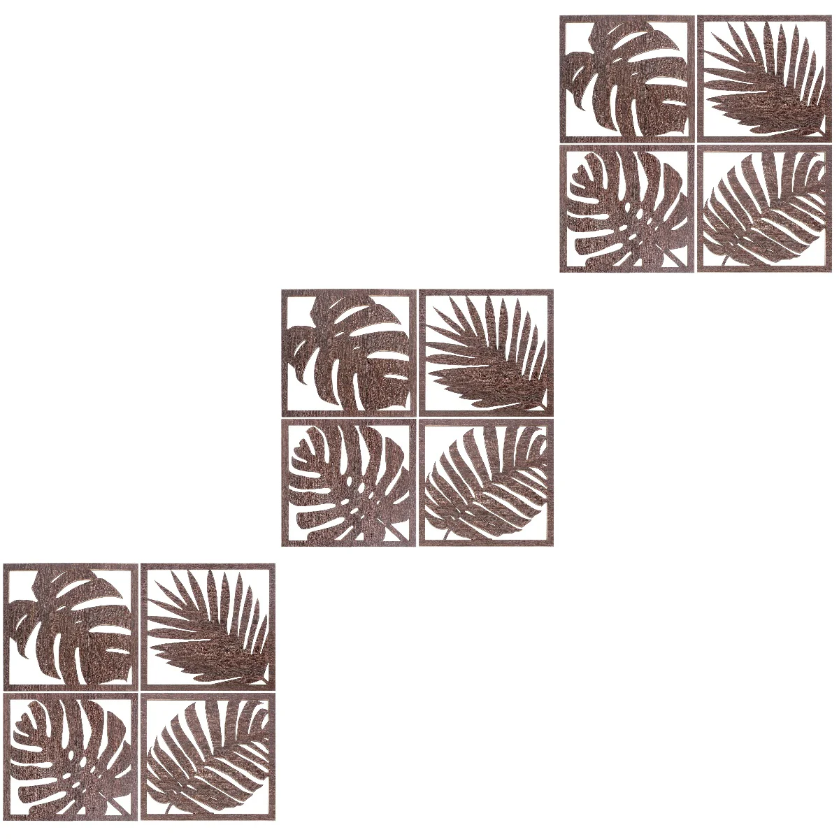 

Palm Leaf Wooden Sign Modern Wall Decor For Living Room Home Leaves Bohemian