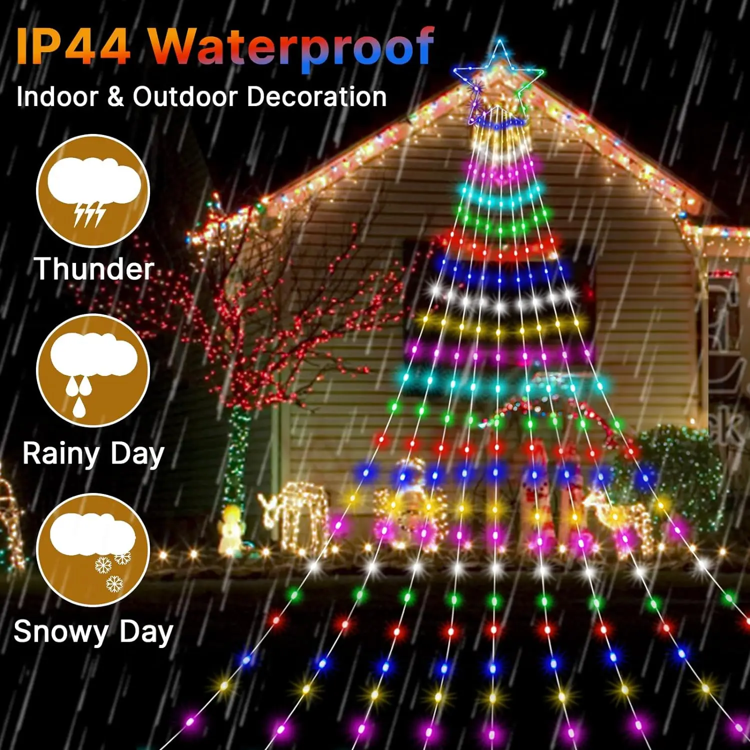 Рисунок 3 - Светодиодная RGB-гирлянда на рождественскую елку