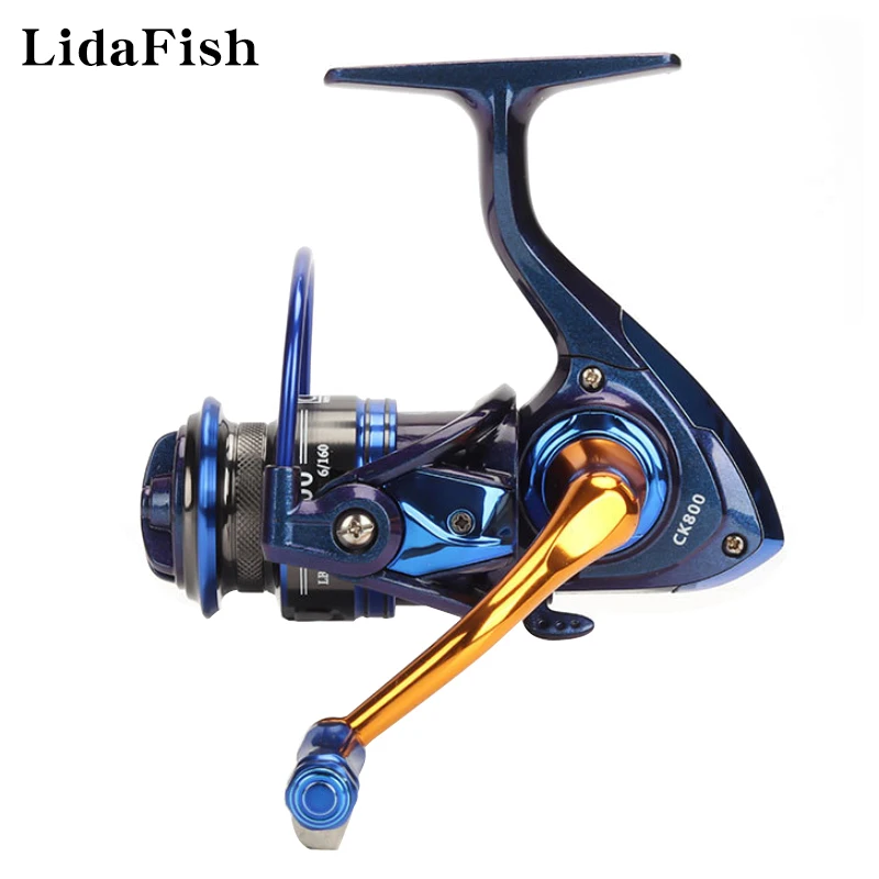 

LIDAFISH 12+1BB Metal Hollow Spool Spinning Fishing Coil 5.1:1 Gear Ratio Left/Right Interchangeable Fishing Reel