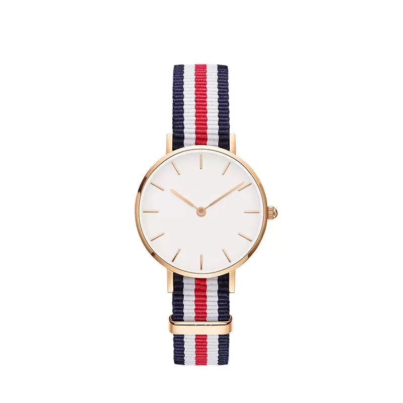 

2023 Europe And America Top Luxury Woman Watch 28MM Fashion Popular Brand Nylon Quartz Watches Relogio Feminino