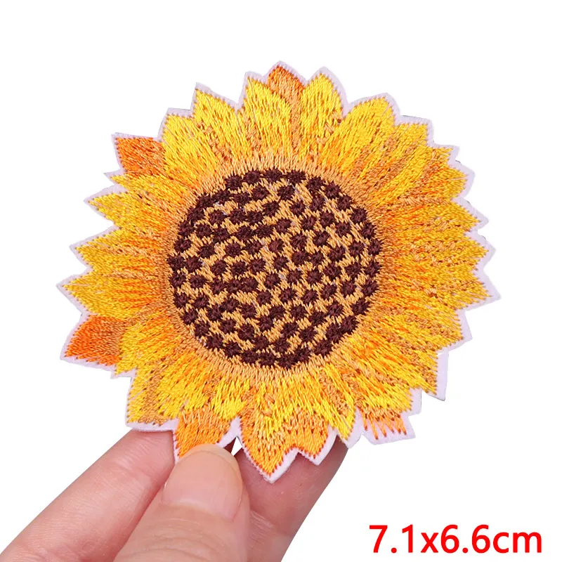 Патчи с маленькой маргариткой патчи цветочной вышивкой для одежды подсолнухами