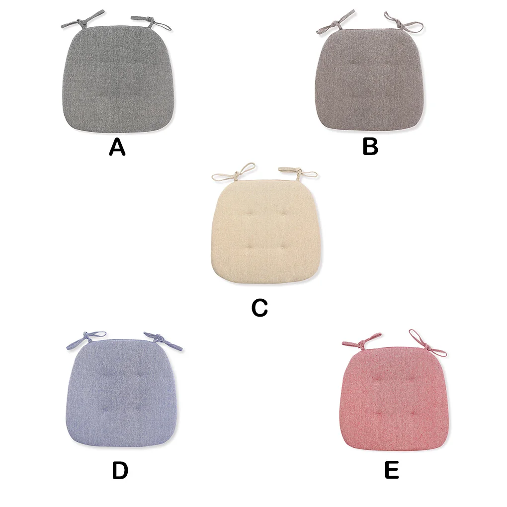 

Seat Dining Room Chair Stool Pad Chair Cushion with Ties Fashionable Breathable Sponge Lightweight Outdoor for Household