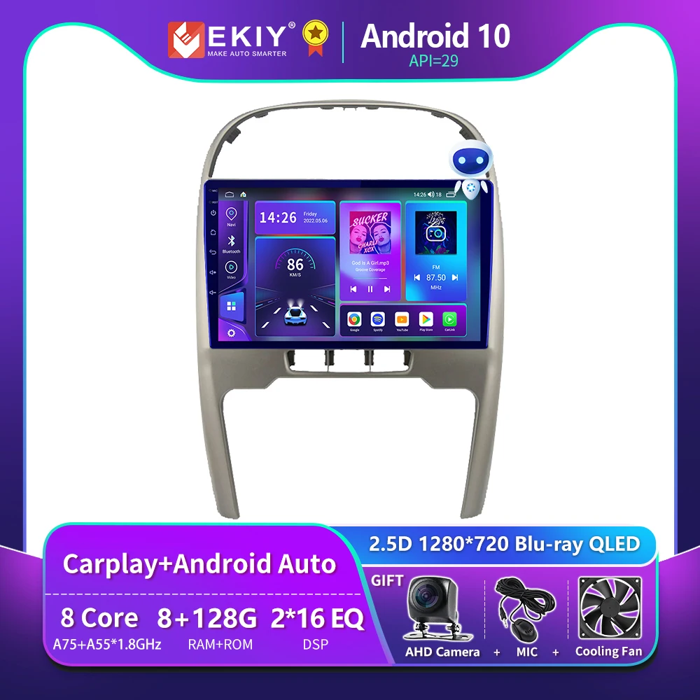 

EKIY T900 Blu-ray QLED For Chery Tiggo 3 2014 2015 Car Radio Multimedia Video Player Navigation GPS Android Auto Carplay Stereo