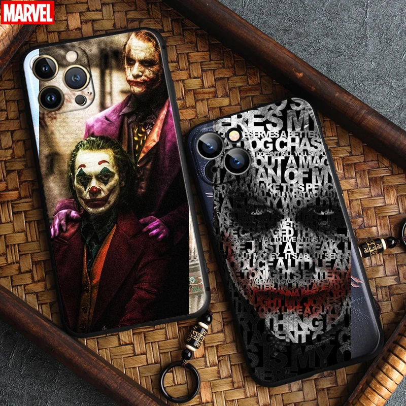 

Funny Joker Clown For Apple iPhone 13 12 11 Pro Max 12 13 Mini X XR XS Max SE 5 6 6S 7 8 Plus Phone Case Black Back Carcasa