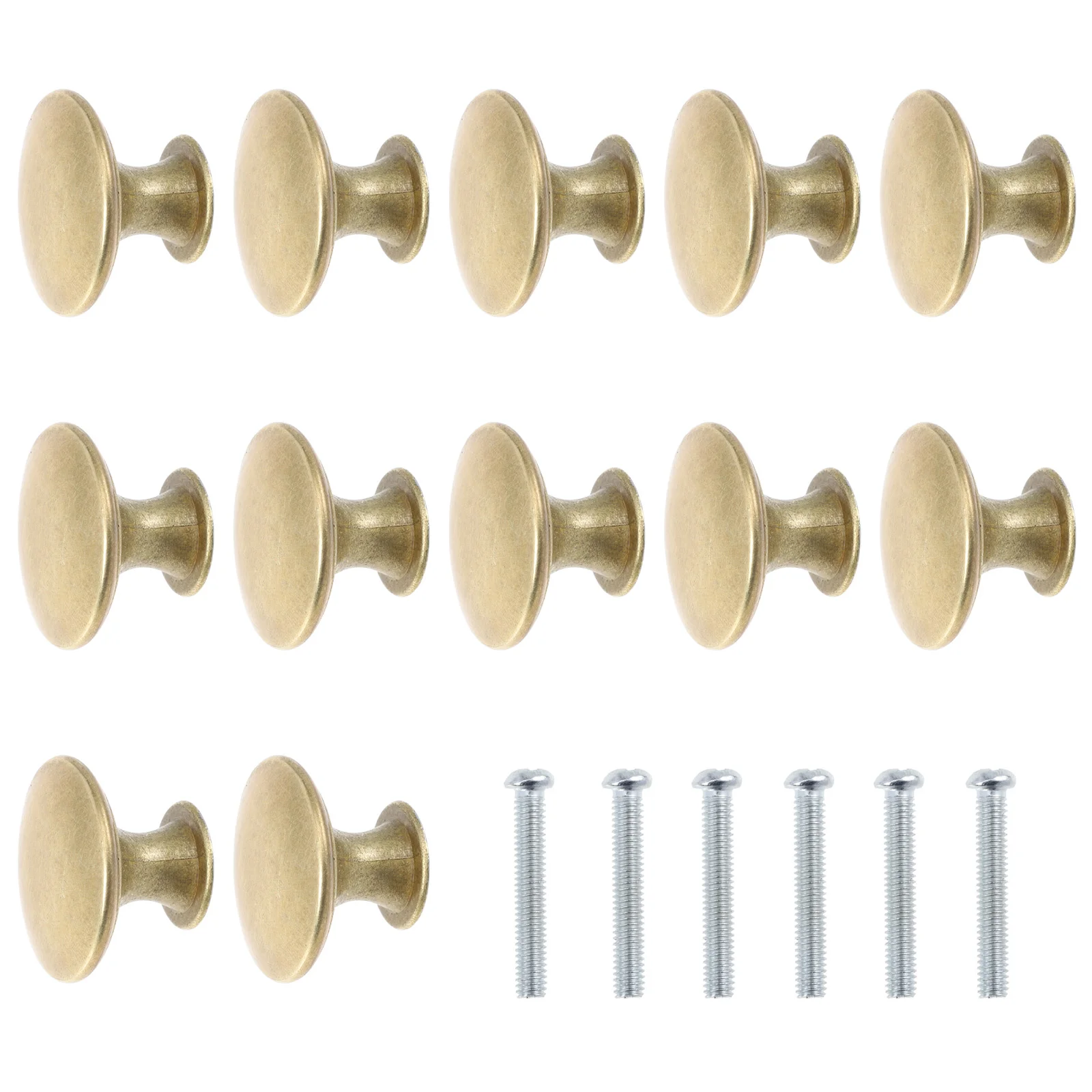 

12 Pcs Brass Drawer Handles Simple Cabinet Knob Door Cupboard Knobs Ornament Wardrobe Zinc Alloy Pulls Furniture Drawers