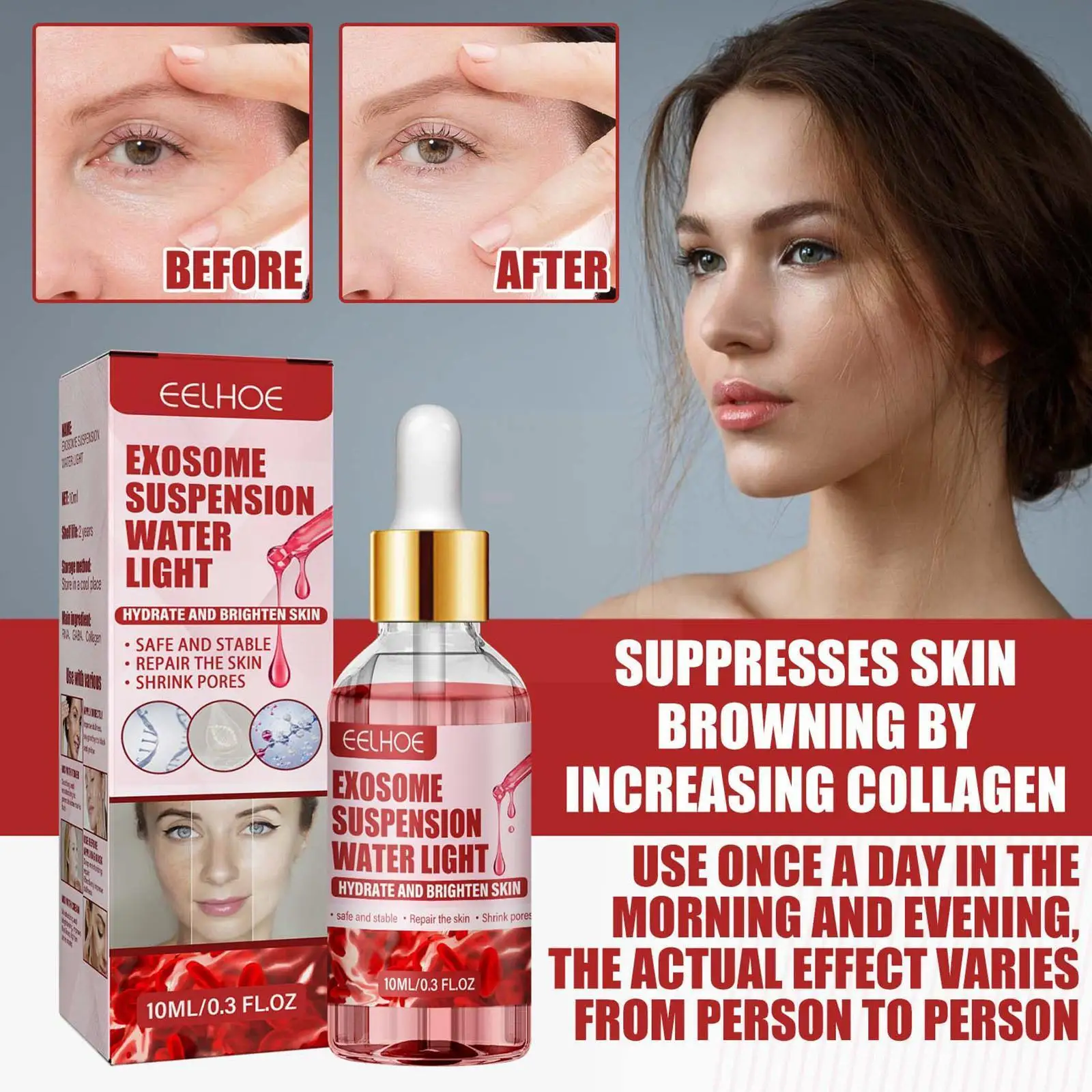 

10ml Umbilical Cord Blood Face Serum Hydrating Moisturizing Brightening Repair Care Firming Fullerene Set Face Essence Skin T6z6