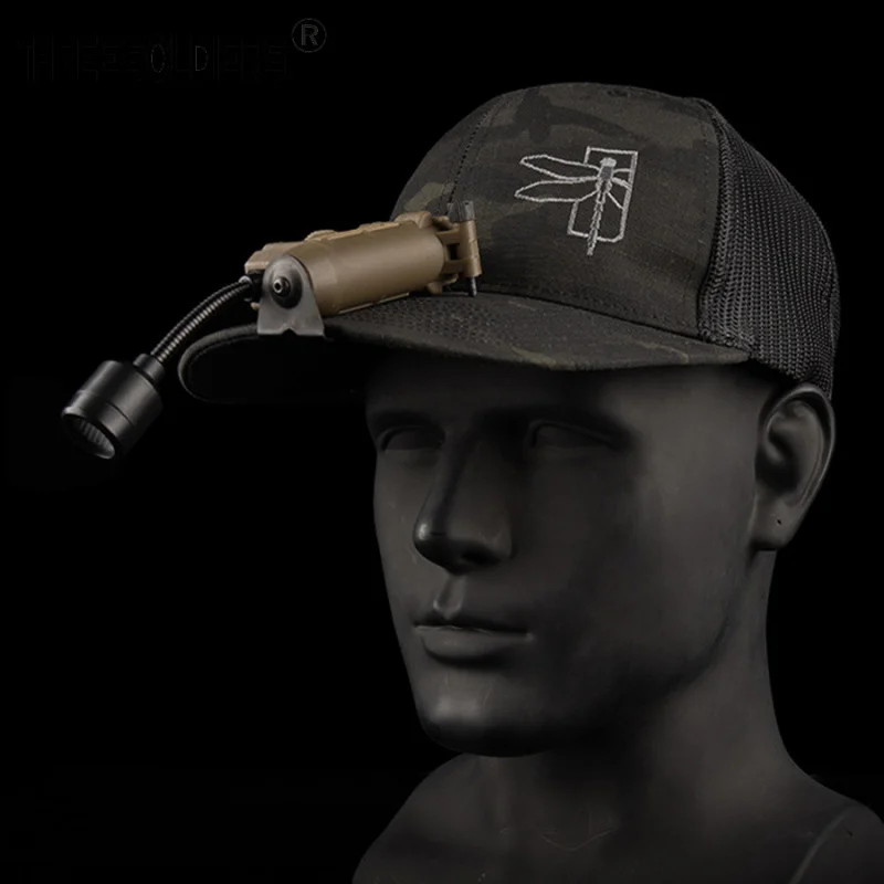 Фото Многофункциональный тактический фонарь Real PersonCSTactical Rattlesnake для шлема, для активного отдыха, кемпинга и спасательных работ №1